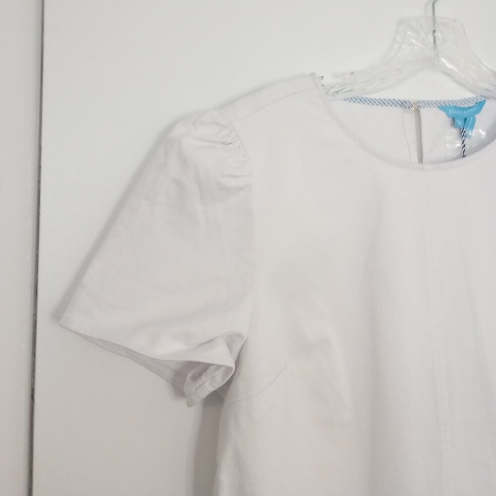 Draper James White Denim Shift Dress - Picture 2 of 12